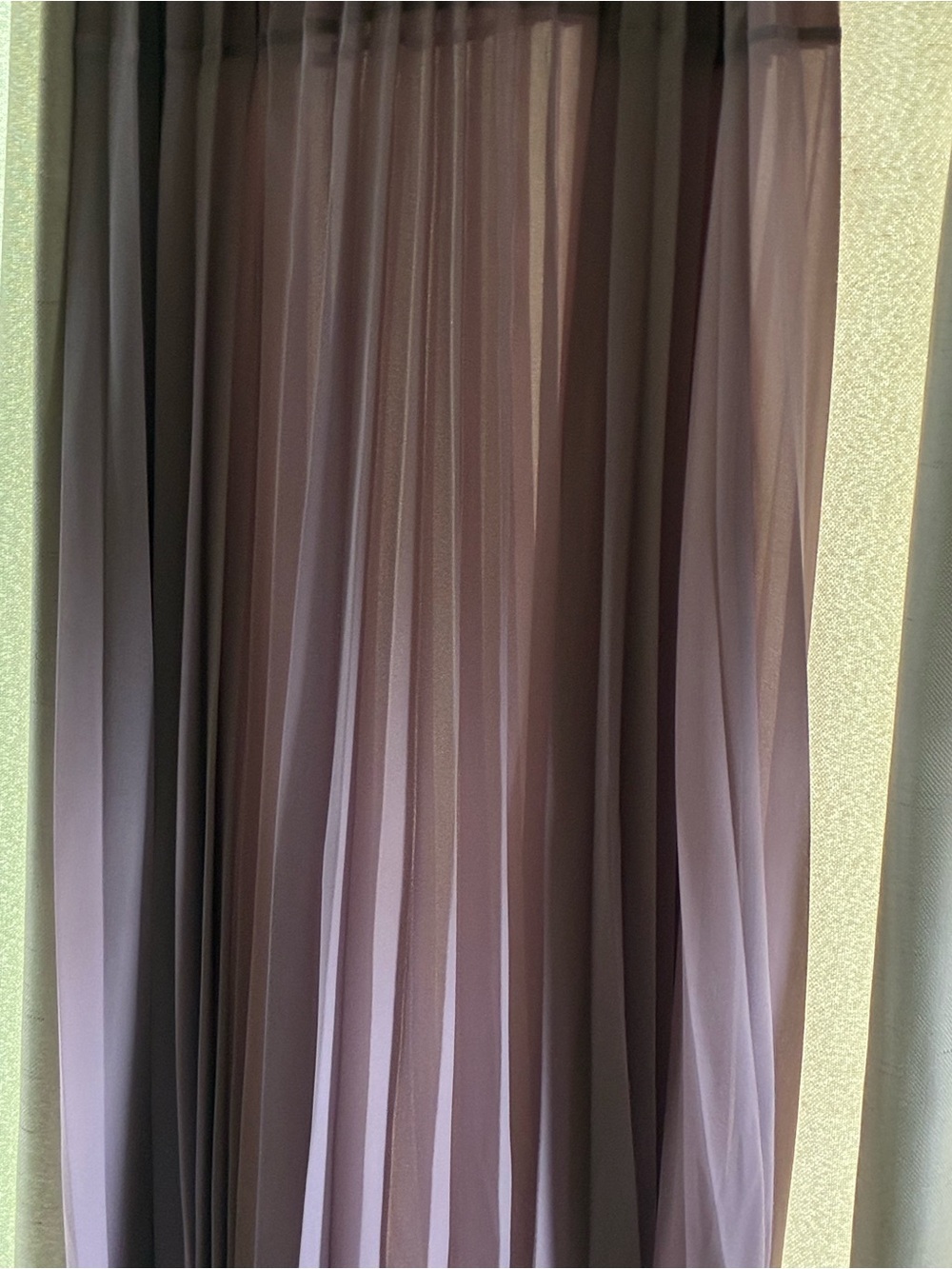 BCBGirls Pleated Lavender A-Line Skirt
